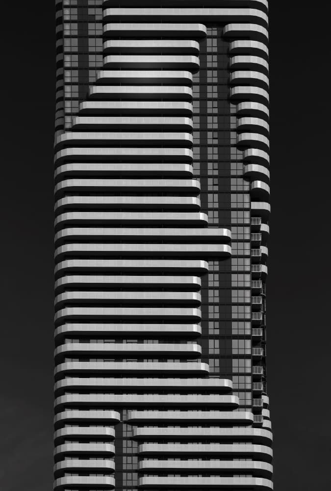 Modern Skyscraper Facade by Ivan Huang — canvas wall art