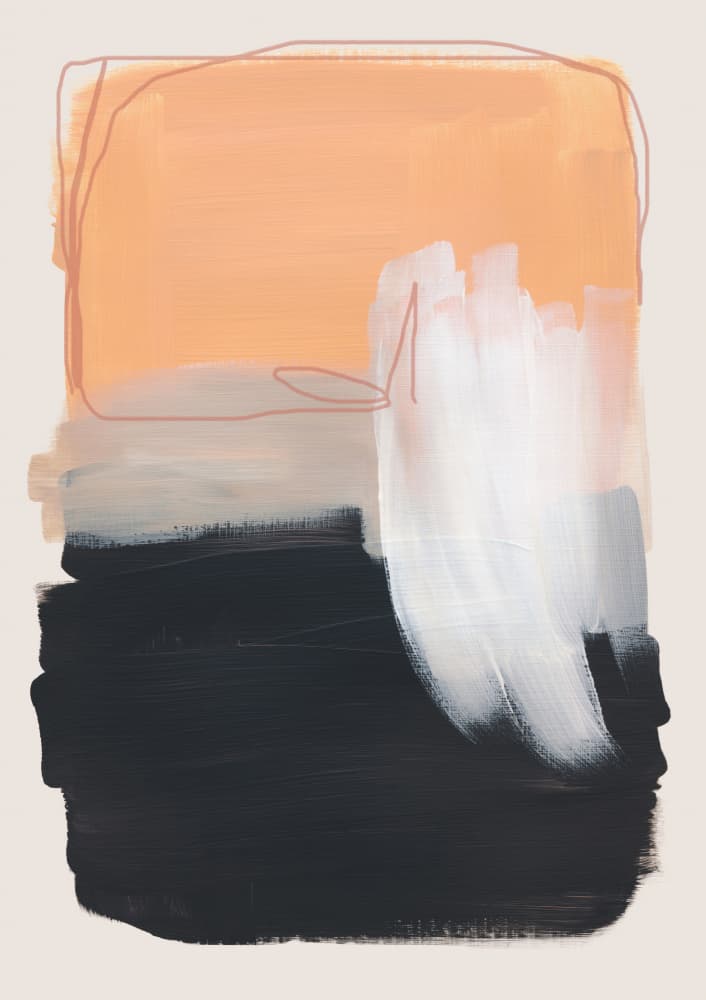 Abstract Brush Strokes 122 by Mareike Böhmer — canvas wall art