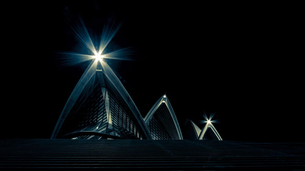 Sydney Opera House Night by Regard2 — canvas wall art
