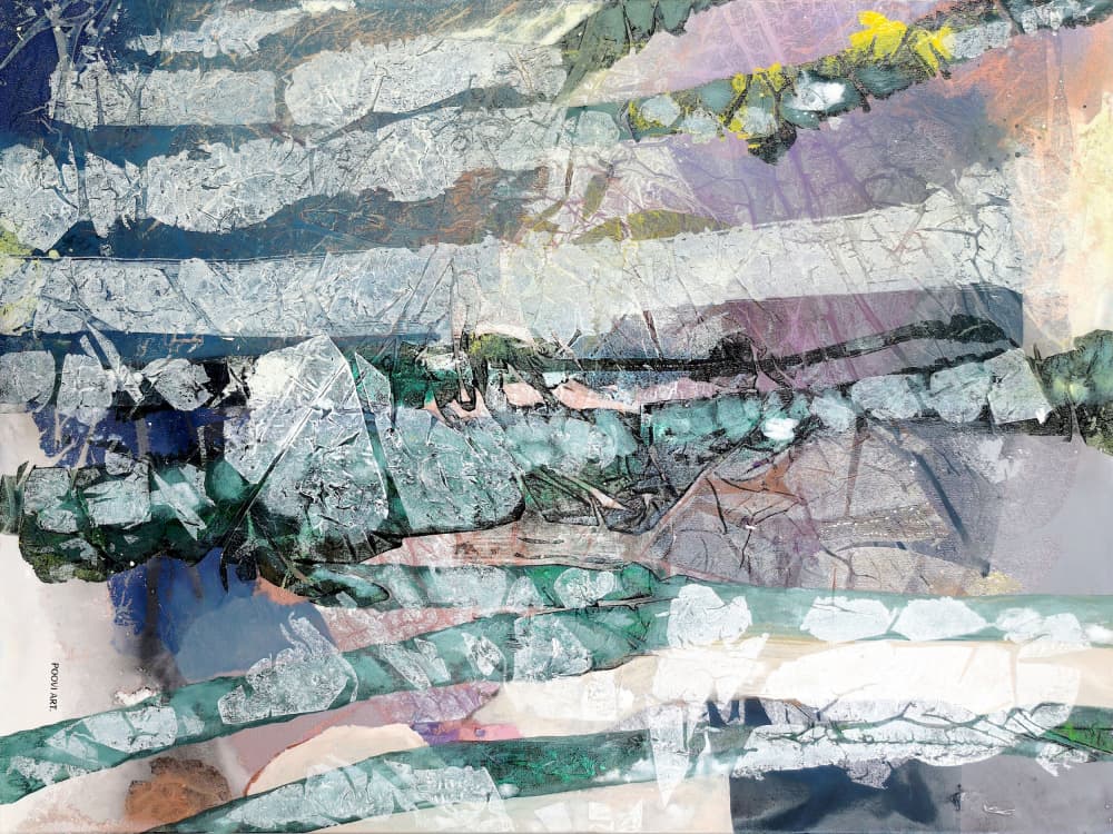 Organic Textured Layers by POOVI ART — canvas wall art