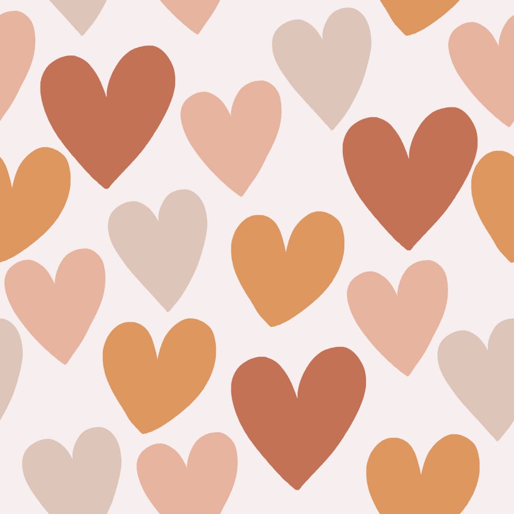 Warm Rustic Hearts by Menina Lisboa — canvas wall art