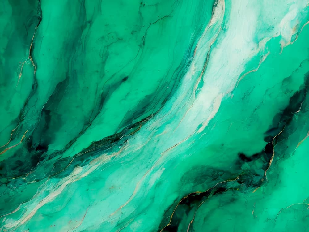 Emerald Gold Swirl by Alpenglow Workshop — canvas wall art