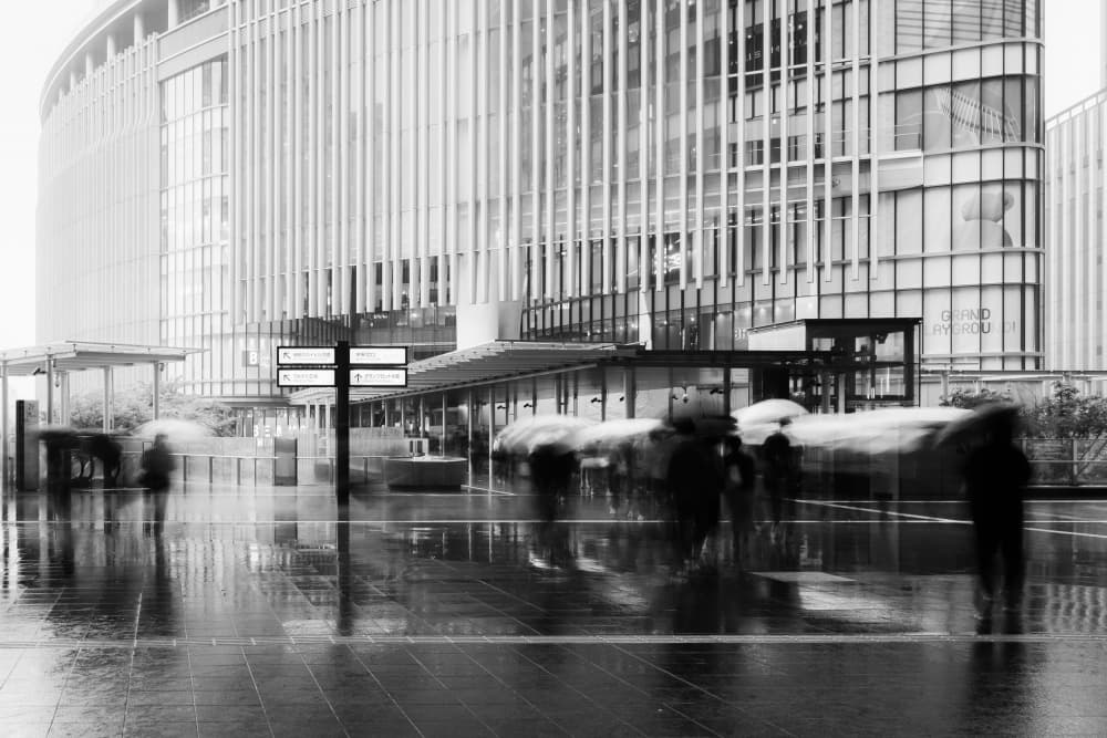 Urban Rain Reflections by Swen MUN — canvas wall art