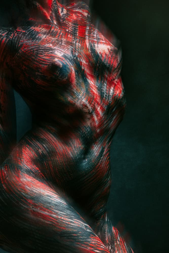 Sensual Brushstroke Body by Boris Belokonov — canvas wall art