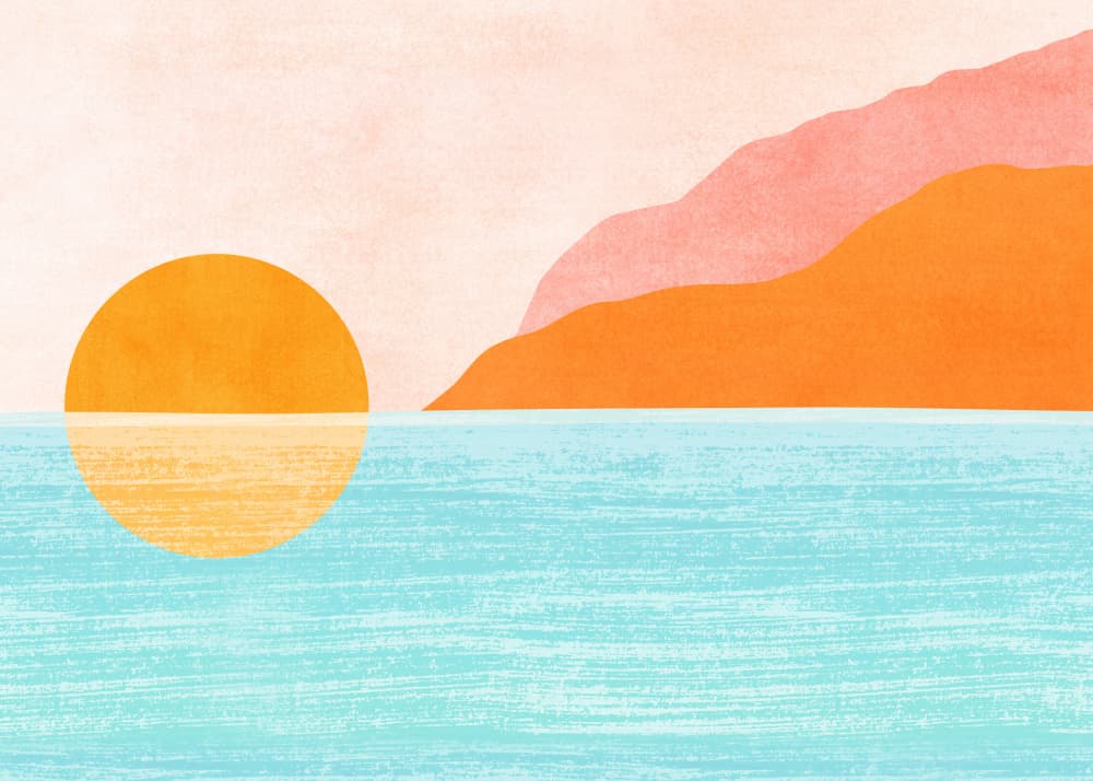 Island Sunset by Kristian Gallagher — canvas wall art