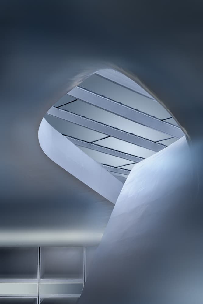 Modern Curving Structure by Greetje van Son — canvas wall art