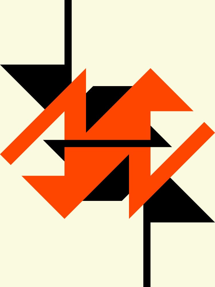 Dynamic Abstract Angles by Petr Strnad — canvas wall art