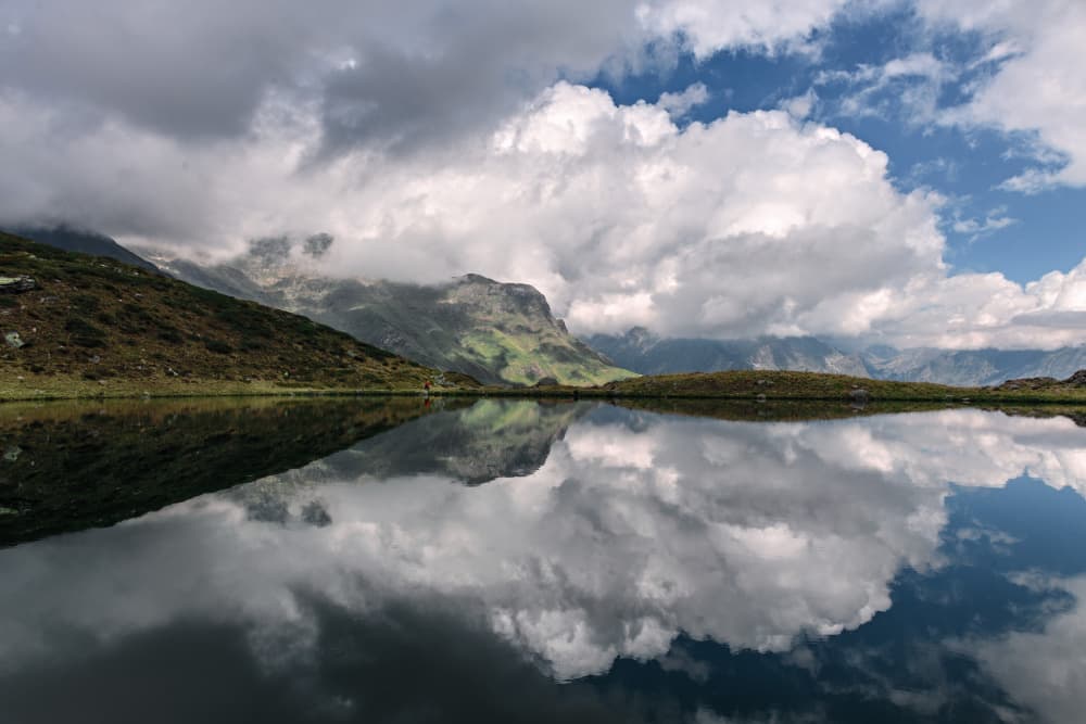 Reflected Alpine Lake by Fiorenzo Rondi — canvas wall art