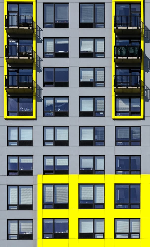 Modern Yellow Building by Roberto Parola — canvas wall art