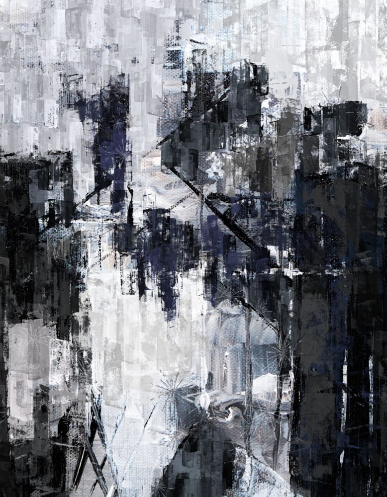 Shattered Urban Landscape by Pelin Atilla — canvas wall art