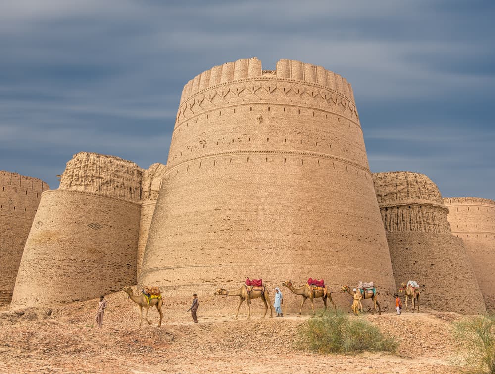 Desert Fort Caravan by Sayyed Nayyer Reza — canvas wall art