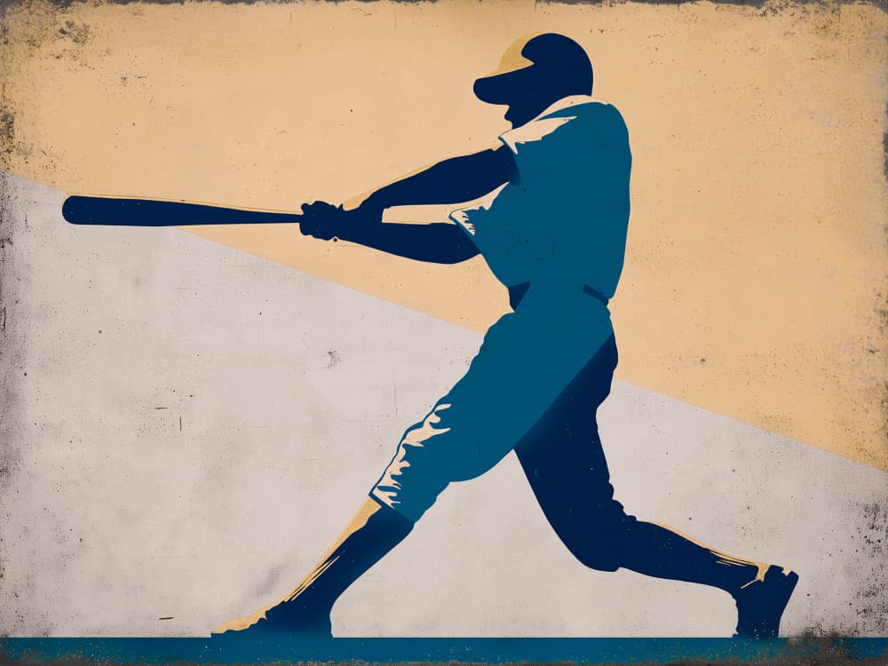 Vintage Baseball Swing by Pictufy Studio IV — canvas wall art