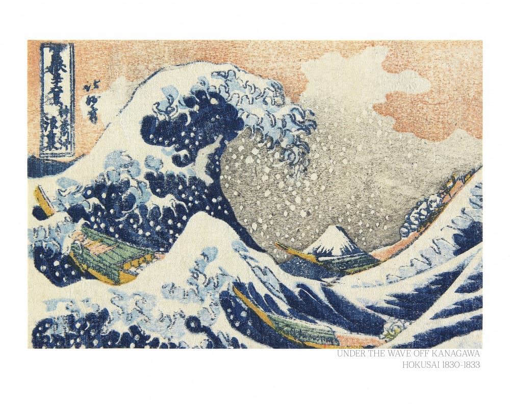 Hokusai's Under the Wave Off Kanagawa (1830 1833) by Katsushika Hokusai — canvas wall art
