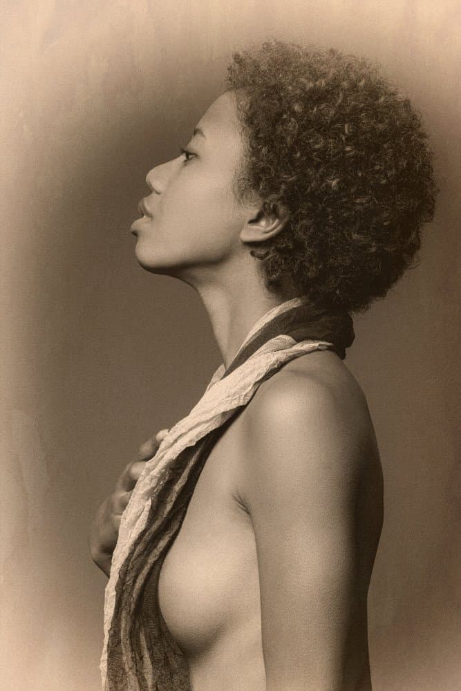 Serene Afro Profile by Jan Slotboom — canvas wall art