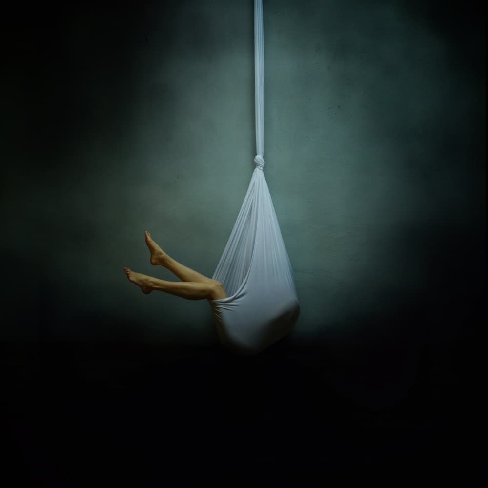 Floating Legs Cocoon by Yaroslav Vasiliev-Apostol — canvas wall art