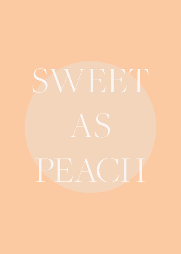 Sweet As Peach by Pictufy Studio — canvas wall art