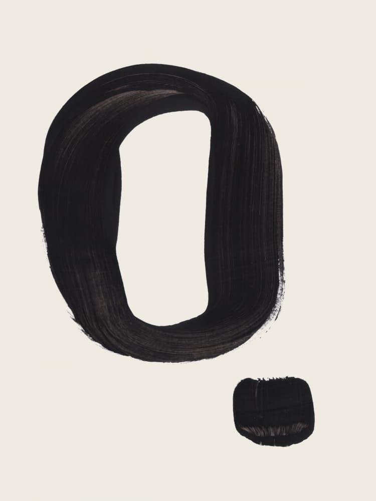 Bold Black Stroke by Ejaaz Haniff — canvas wall art