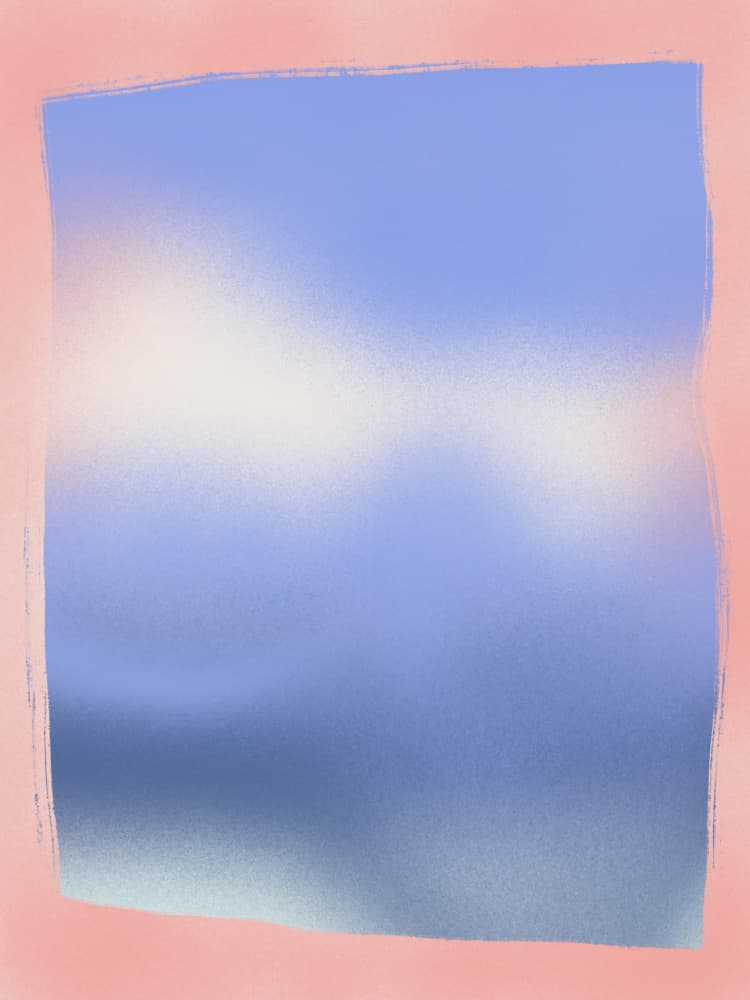 Soft Blue Gradient by Little Dean — canvas wall art
