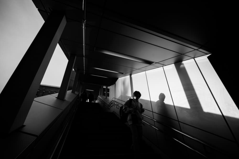 Urban Figure Shadow by Satoshi Hata — canvas wall art