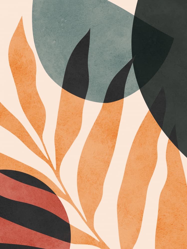 Organic Leaf Forms by Vitor Costa — canvas wall art