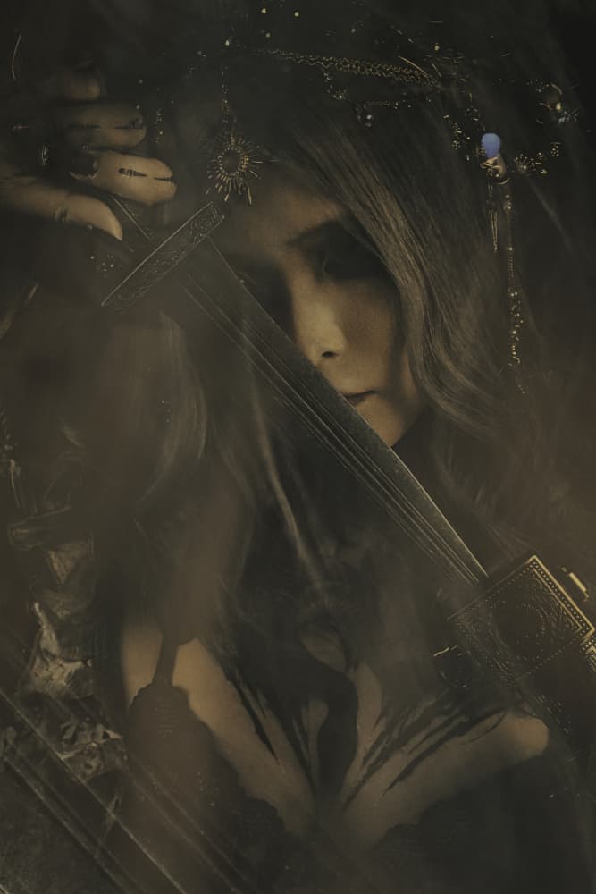 Shadowed Warrior Woman by KOIKI — canvas wall art