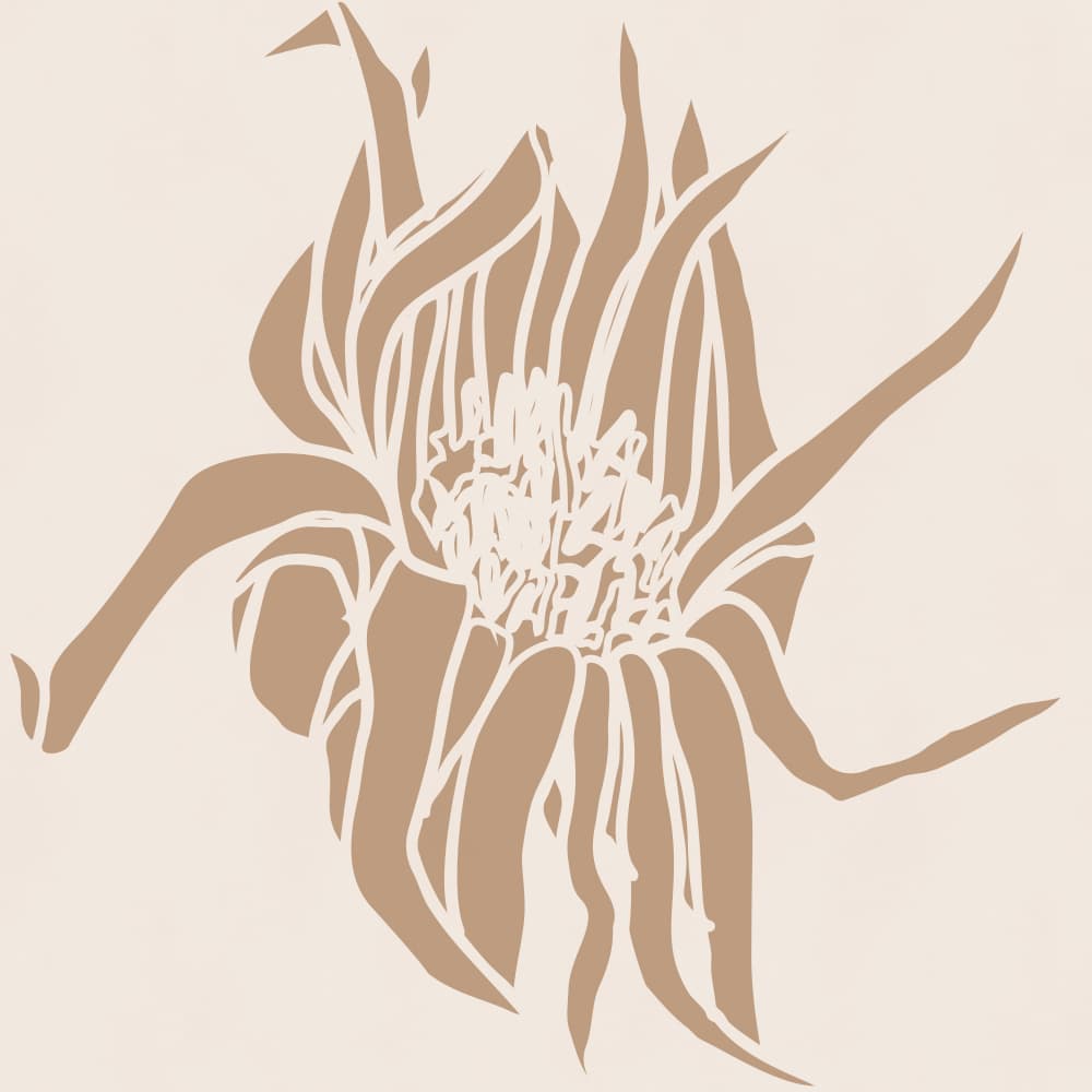 Earthy Floral Illustration by Dina Dankers — canvas wall art