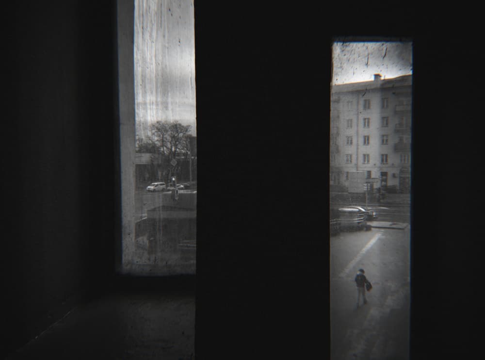 Solitary City Glimpse by Karina Aleksandrova — canvas wall art