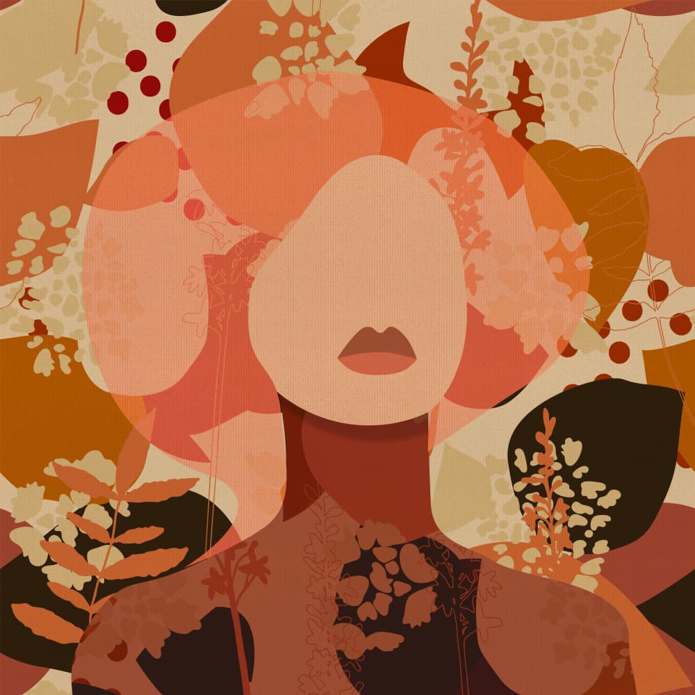 Abstract Autumn Woman