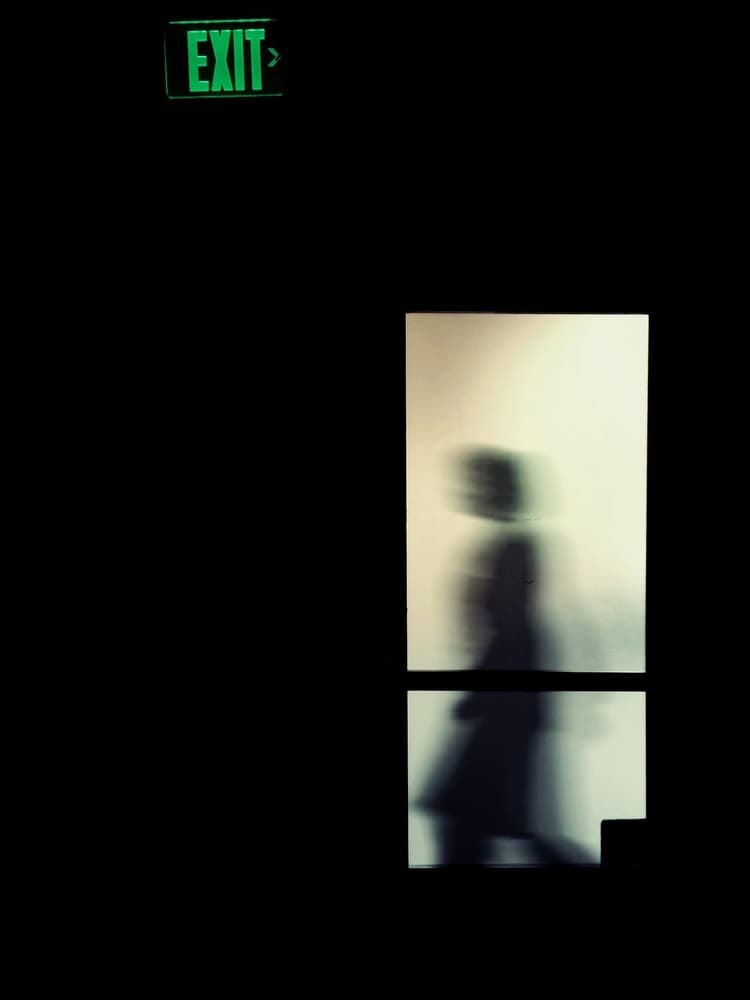 Mysterious Exit Silhouette by Roxana Labagnara — canvas wall art