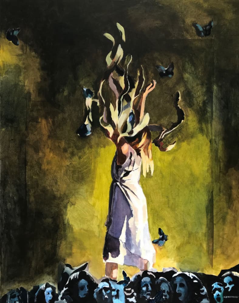 Mystical Woman Transformation by Borgenhag Holmqvist — canvas wall art