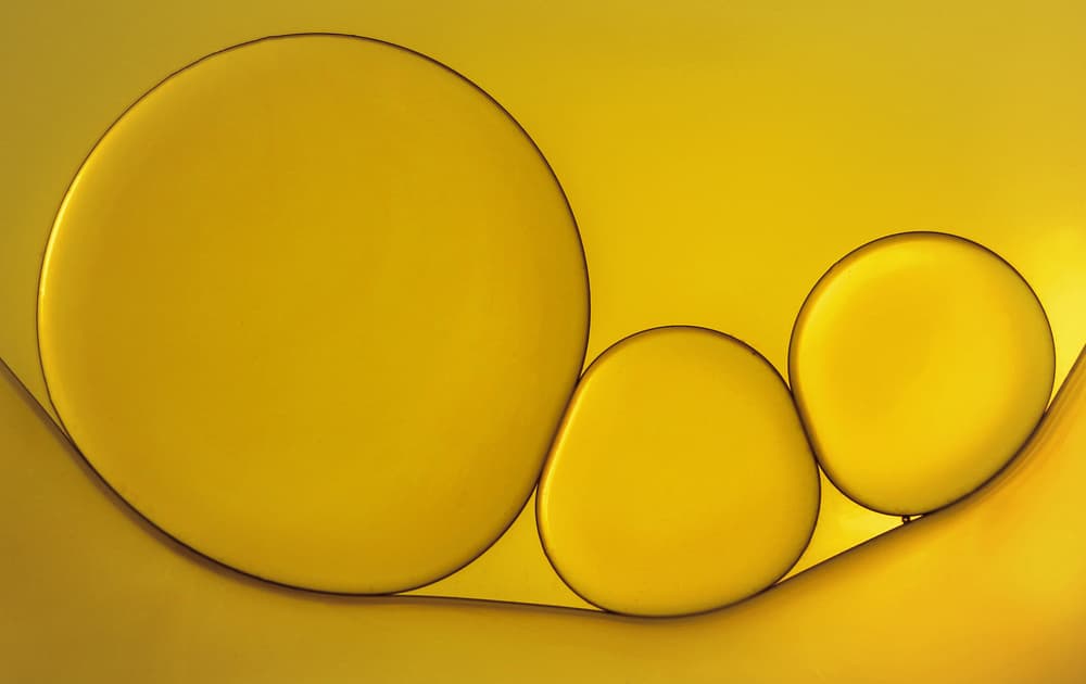 Golden Yellow Drops by Hazem Swidan — canvas wall art