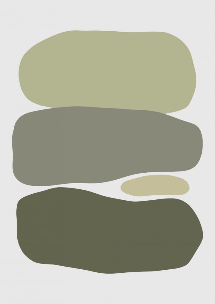 Zen Stone Shapes by Alina Shulhouskaya — canvas wall art