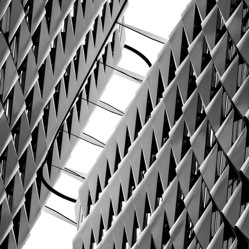 Modern Geometric Facade by Greetje van Son — canvas wall art