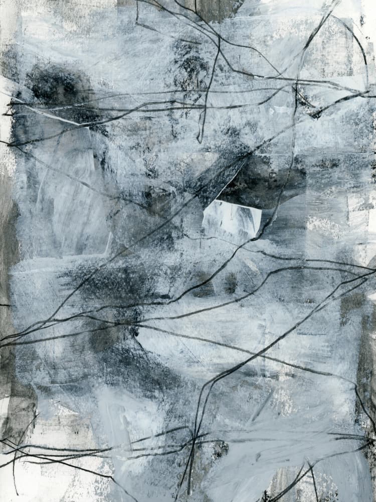 Abstract Grey Lines by cartissi — canvas wall art