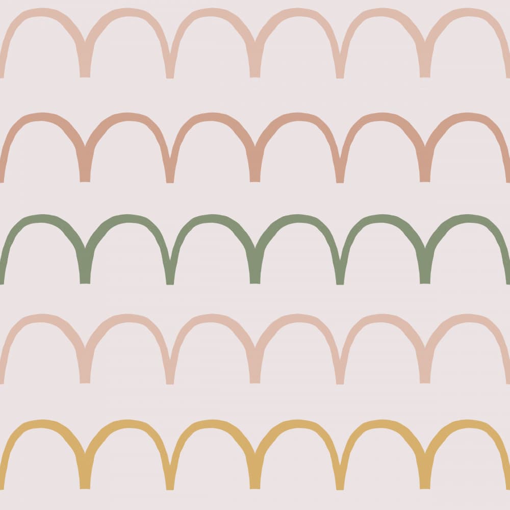 Soft Pastel Arches by Menina Lisboa — canvas wall art
