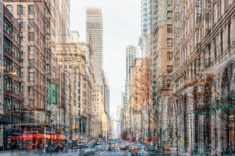 New York Motion Blur by Cindy Liu — canvas wall art