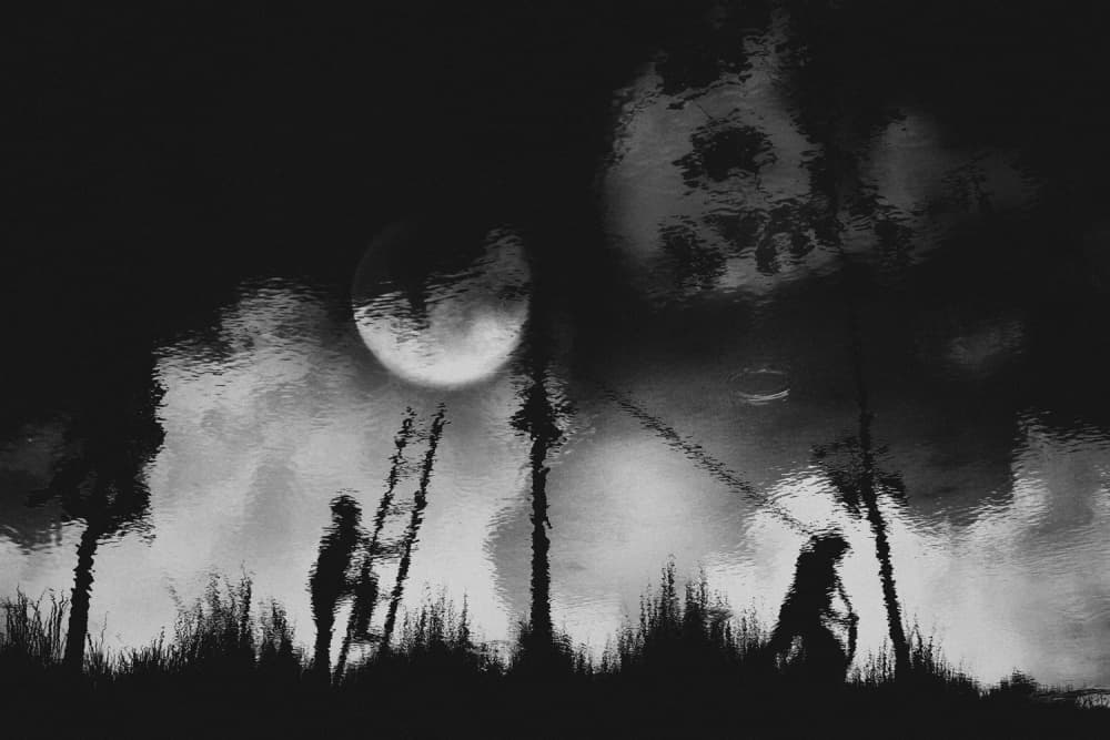 Climbing to the Moon by Jay Satriani — canvas wall art
