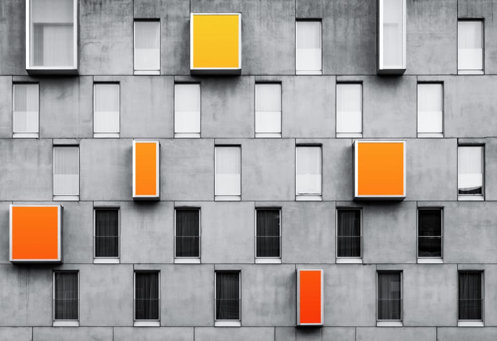 Contemporary Color Blocks by Roland M Schwerdtfeger — canvas wall art