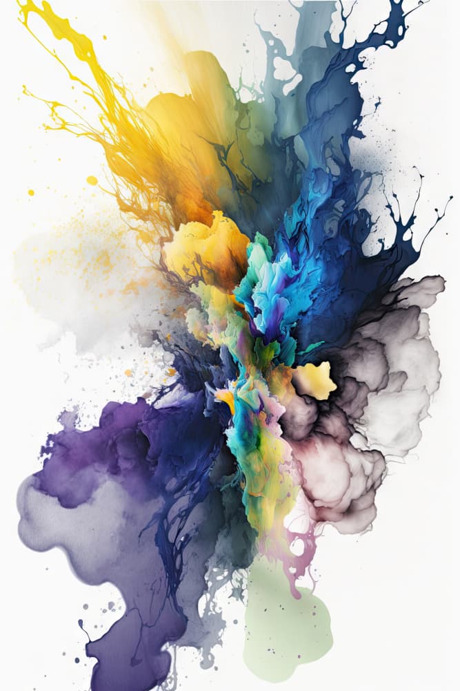 Vibrant Color Burst by Mauro — canvas wall art