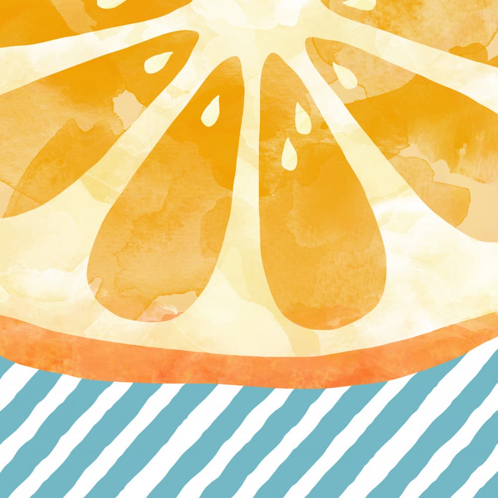 Vibrant Orange Stripes by Orara Studio — canvas wall art