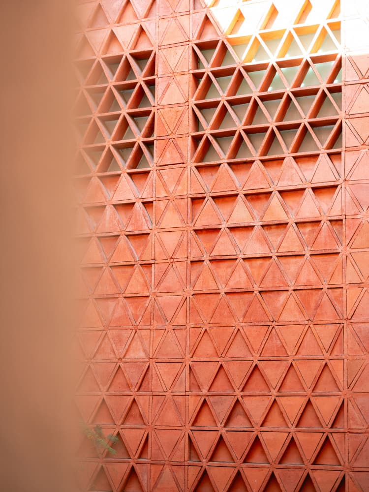 Coral details of Oaxacan Architecture in Mexico by Raisa Zwart — canvas wall art