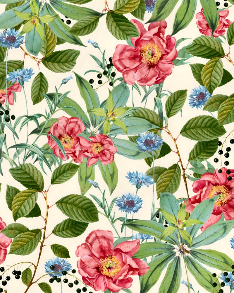 Vibrant Garden Blooms by Uma Gokhale — canvas wall art