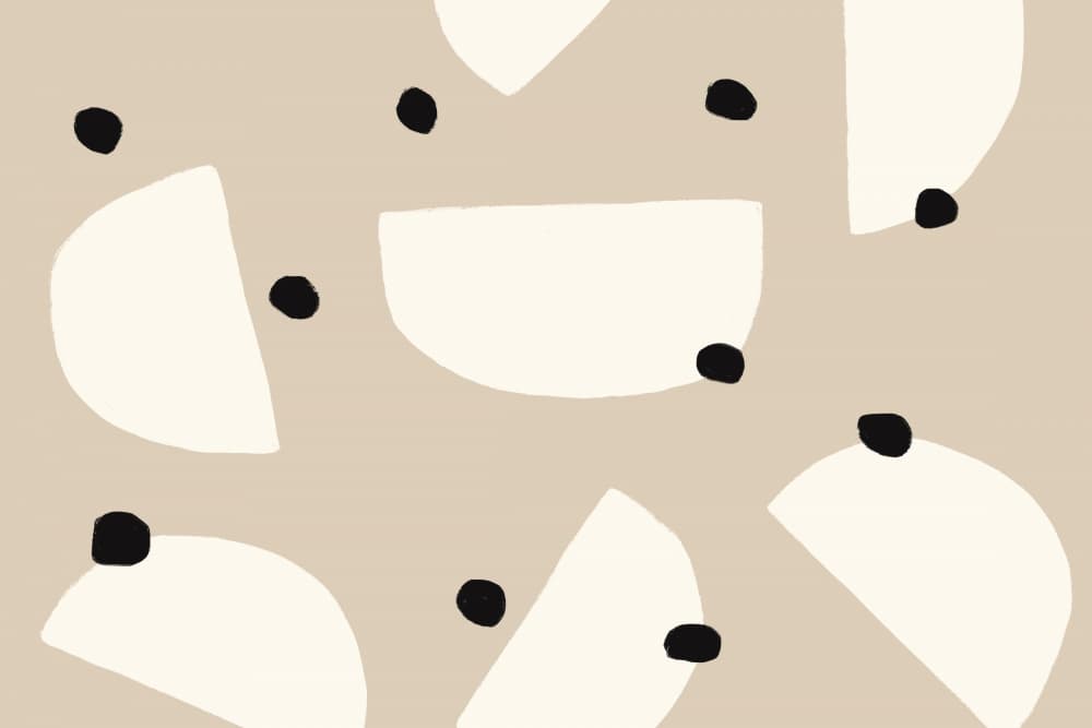 Eclipses and Dots by uplusmestudio — canvas wall art