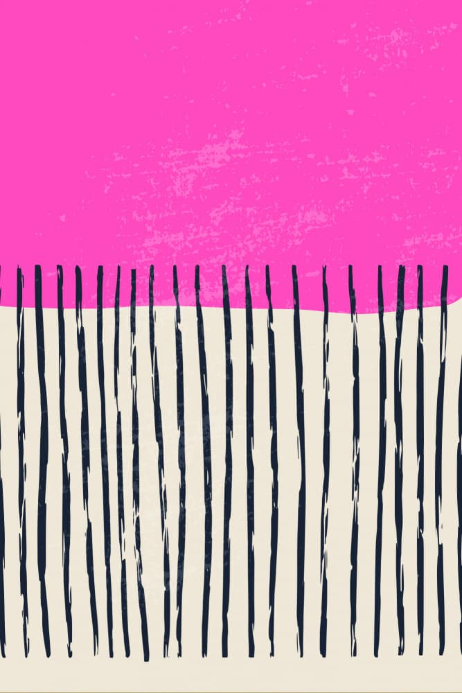 Hot Pink Vertical Stripes by jay stanley — canvas wall art