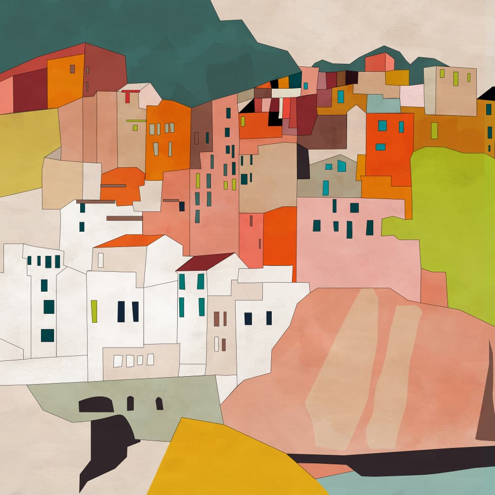 Cinque Terre by Ana Rut Bre — canvas wall art