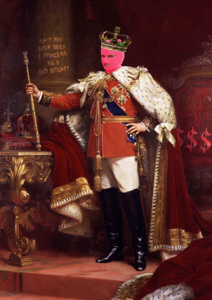 Royal Figure in Regalia by Athene Fritsch — canvas wall art