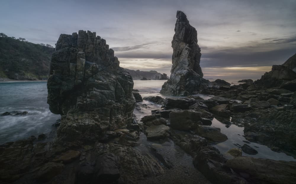 Stone Sentinels Coast by Josema Martin Espinar — canvas wall art
