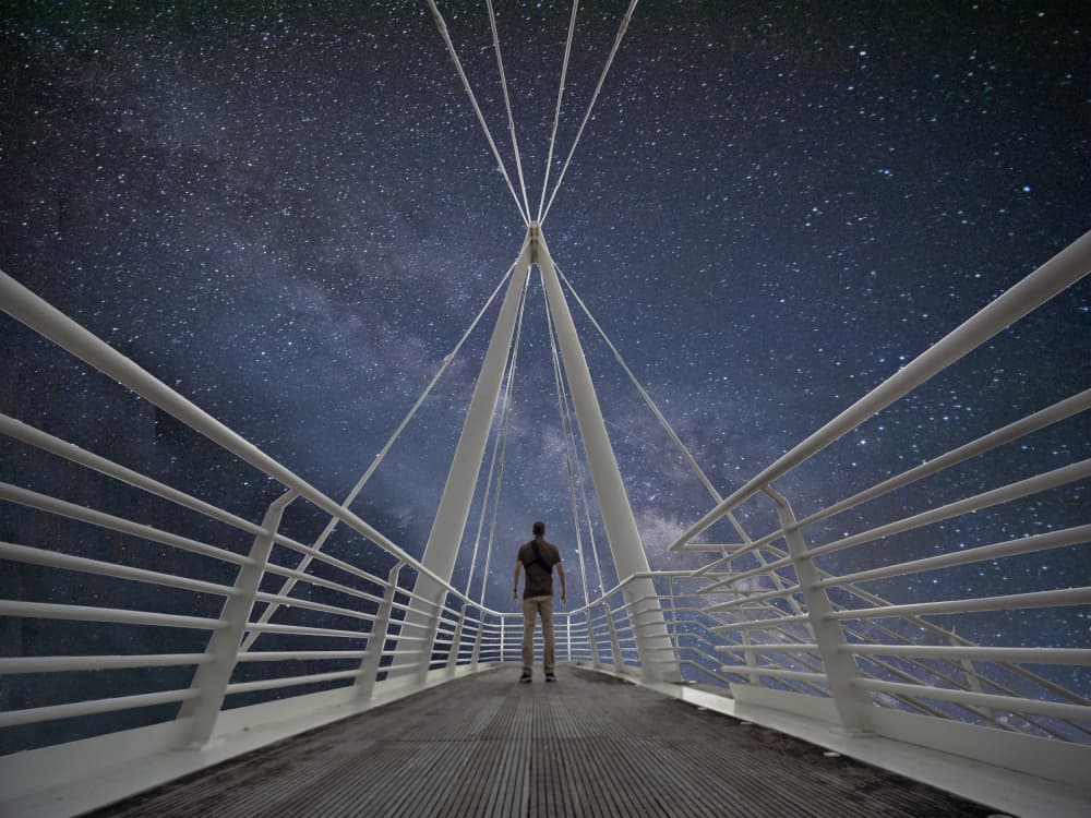 Bridge to the Stars by Fernando Abreu — canvas wall art