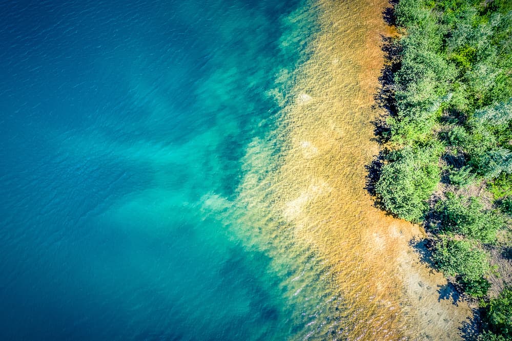 Turquoise Water Coast by Bernardine de Laat — canvas wall art