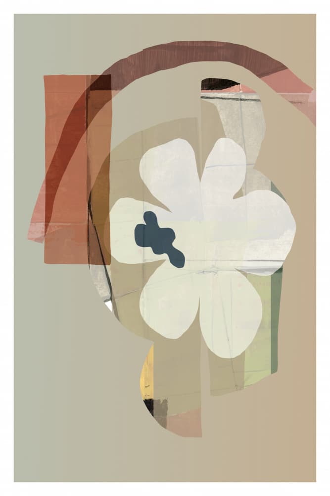 Soft Abstract Bloom by casa cartissi — canvas wall art